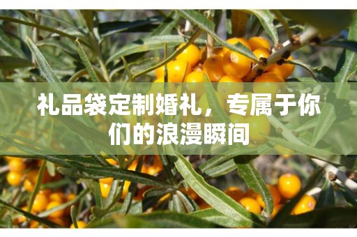 礼品袋定制婚礼，专属于你们的浪漫瞬间